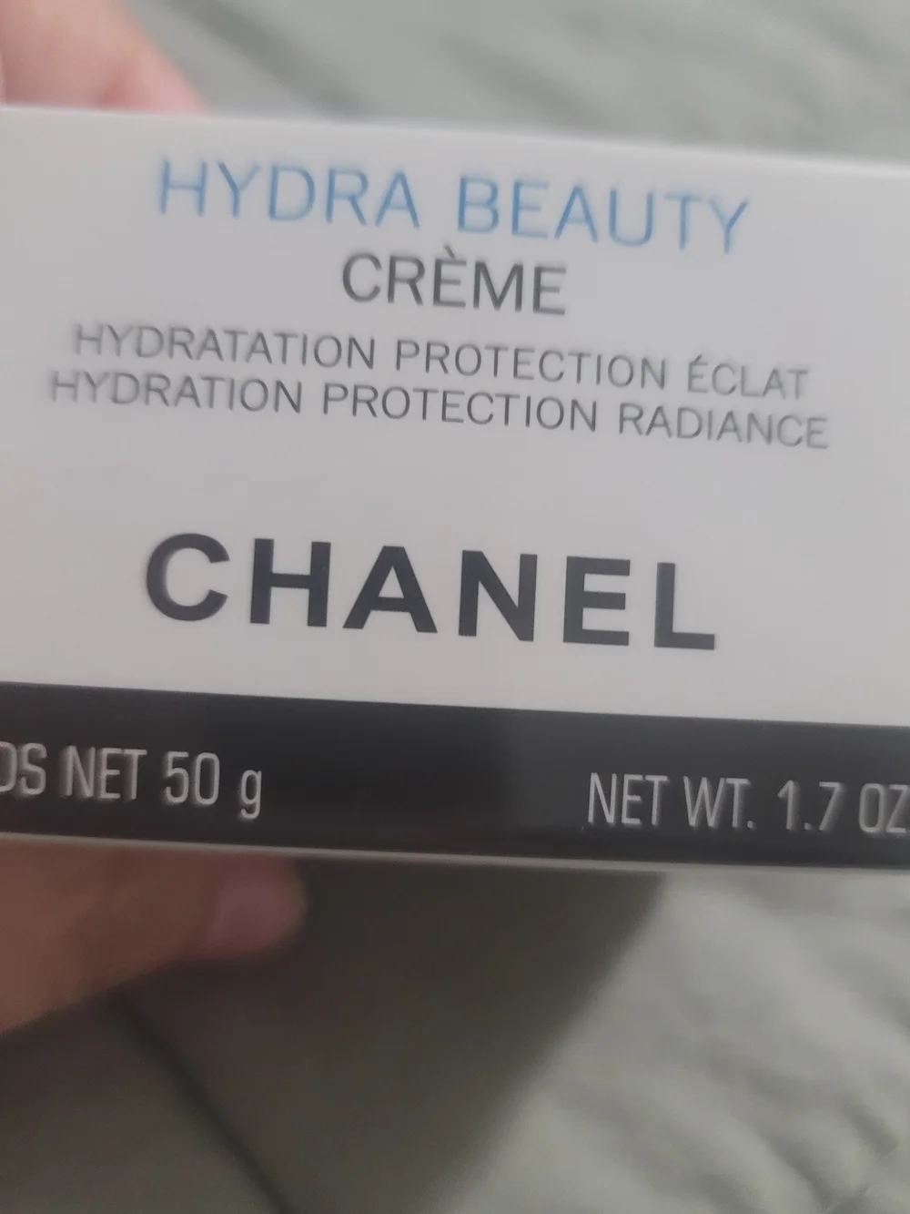 CHANEL Hydra Beauty Crème — White, Black & Blue Accents NEW in Package